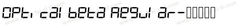 OpticalBeta Regular字体转换